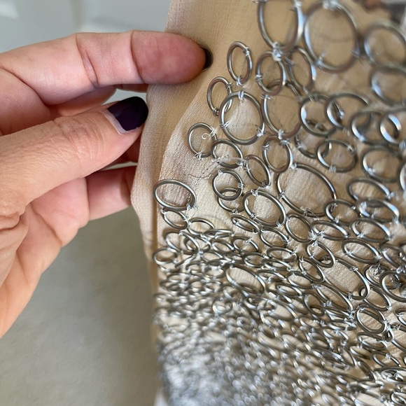 NEW NWT Zara Atelier Limited Edition Contrasting Maxi Dress Kaftan Sequin S - Picture 13 of 15